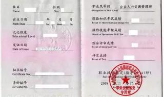 人力资源管理师证书